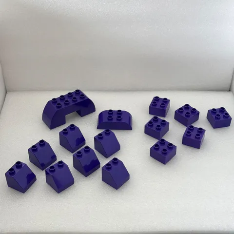 Lego Duplo Variety DARK PURPLE Building Blocks Bricks Castle House Palace Create