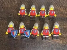 Lego Castle Vintage Shield Torso  cas074 Lot Of 9x Played Condition See Pics Rar