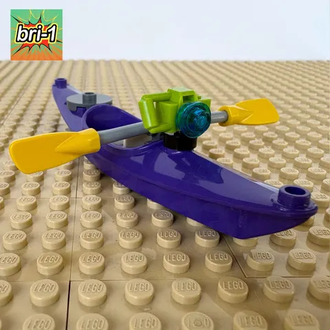 LEGO Friends: Dark Purple Kayak Canoe, CAMERA, PADDLE, 29110, SURF SHOP, 2017