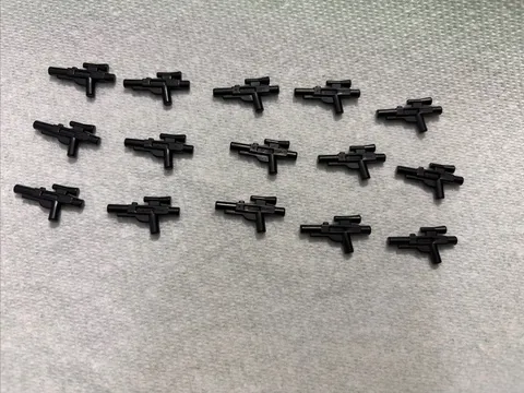 STAR WARS LEGO 15x Black Medium Blasters- Brand New
