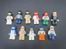 LEGO® Lot (11) Minifigures Race Car Drivers Ford Chevrolet Dodge Ferrari Octane