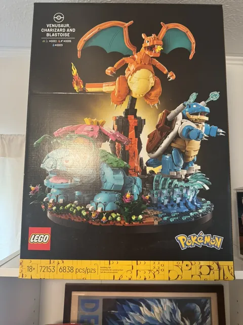 Lego Pokemon 72153 Venusaur Charizard and Blastoise Pokémon Building Toys