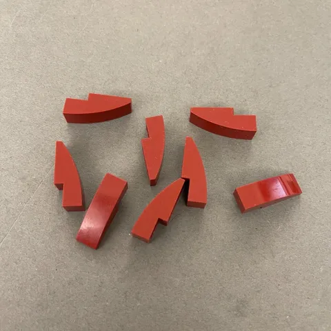 Lego 50950 Scarlet or Brick Red Replacement Parts Pieces Lot of 8