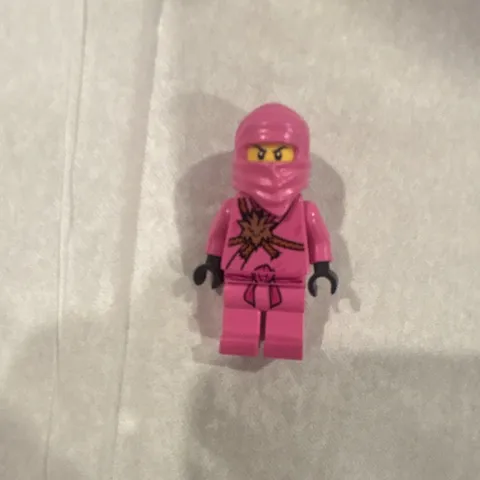 LEGO Ninjago pink Zane very good condition but swapped head. DM for questions
