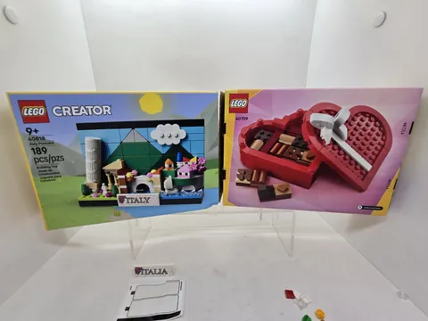 Lego Creator Italy and Valentine 40818 & 40759 EMPTY BOXES ONLY