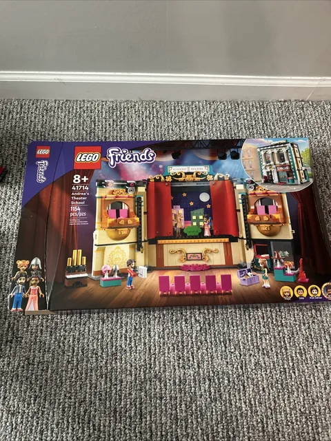 Retired LEGO FRIENDS: Andrea's Theater School 41714 5 Figs Box And Instructions