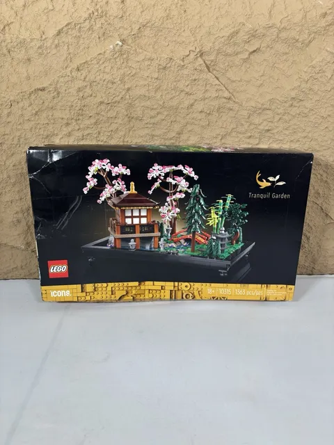 LEGO Icons Tranquil Garden 10315 Complete Set 1363 Pieces, 18+, Brick Separator