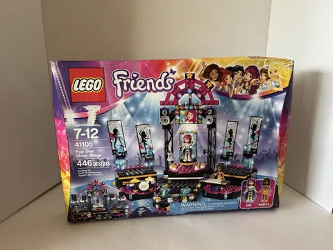 LEGO Friends 41105 Pop Star Show Stage 446-Piece Building Toy Kit - New Open Box