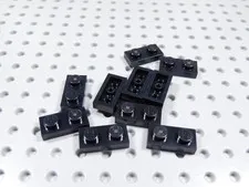 LEGO Lot of 10 Black 1x2 Plates BF