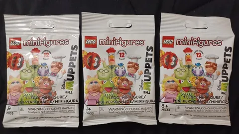 New LEGO The Muppets Minifig Blind Bag Lot of 3 (71033, retired)