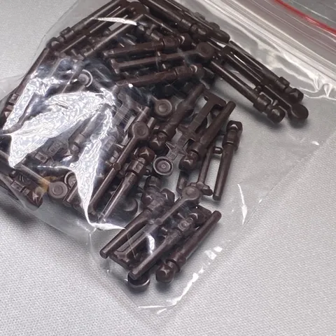 25 NEW Genuine LEGO -	 Dark Brown Minifigure, Utensil Wand, 2 on Sprue