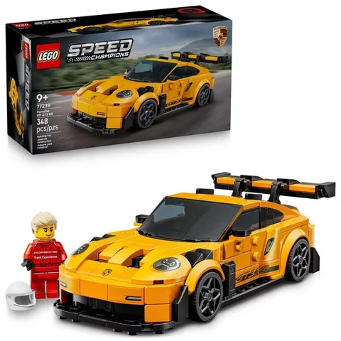 LEGO Speed Champions Porsche 911 GT3 RS Super Car Toy - Model Kit & Pretend Play