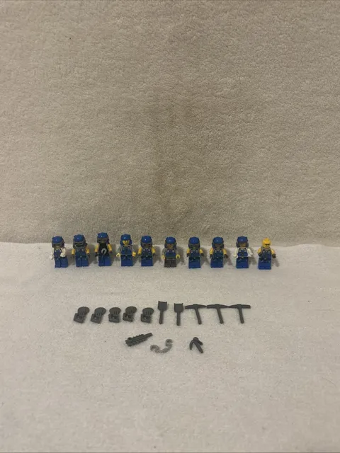 LEGO Power Miners Minifigure Lot of 10 W Accessories FREE SHIP