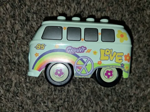 LEGO Duplo Cars 5829 Filmore Figure VW Bus, Lightning McQueen, Guido