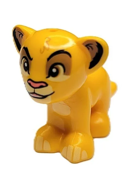 Lego Disney, SIMBA the LION CUB Bright Lt Orange, from set 21352, 40774 New