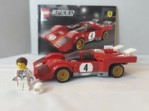 LEGO Speed Champions Set #76906 1970 Ferrari 512 M L -100% Complete W/ Manual