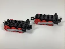 Lego Duplo Thomas The Train Engine Chassis Car Wheels Base 4X6 Red Black Lot 2