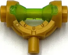 Lego New Pearl Gold Minifigure Weapon Hilt with Curved Guard and Bar Part