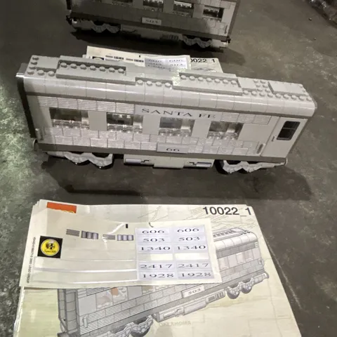 LEGO Trains: Santa Fe Cars-Set II (10022) Unboxed With Stickers And Manual