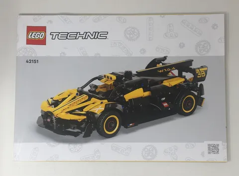 Lego 42151 Technic Bugatti Bolide Instruction Manual Book Only - No Bricks