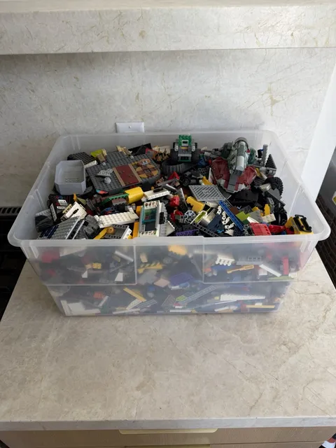 LEGO 30 lbs Bulk Lot Random Parts Pieces Bricks Plates - Washed and Sanitized