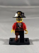 Lego Minifigure Collectible Series 8 #8833 Pirate Captain COMPLETE!