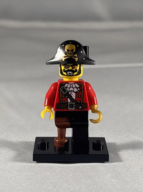 Lego Minifigure Collectible Series 8 #8833 Pirate Captain COMPLETE!