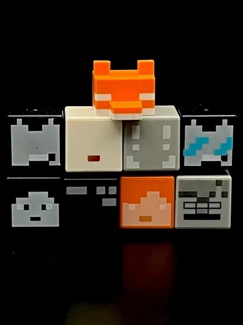 Lego Minecraft Misprint Minifigure Heads Rare Factory Prototype Test Error Lot