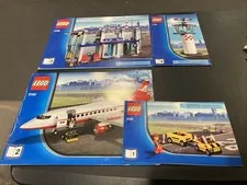 LEGO 3182 CITY Airport Vintage Airplane All Manuals Only (1, 2, 3, 4) No Bricks