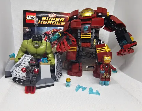 LEGO Marvel Super Heroes 76031 Hulk Buster Smash Avengers Ultron Incomplete WBox