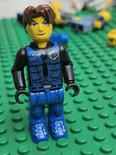 Lego 4 Juniors Minifigure - Jack Stone (js028) Black Jacket Blue Legs 9305 4655