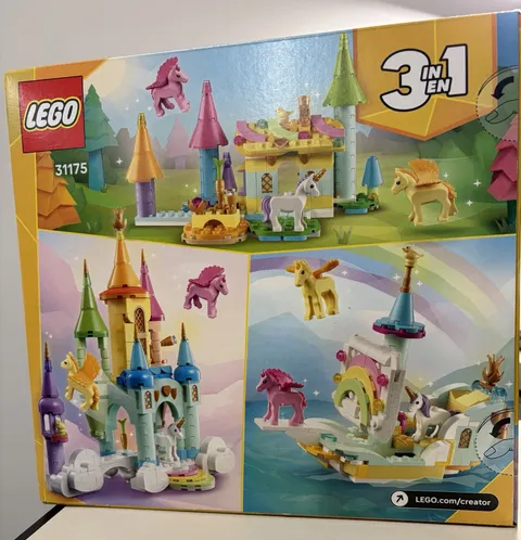 LEGO Creator 3 in 1 Unicorn Castle 31175 Complete Set 390 Pieces Age 8+