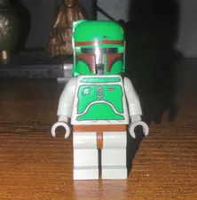 LEGO Star Wars Boba Fett Minifigure w/ Green Helmet & Jetpack Backpack