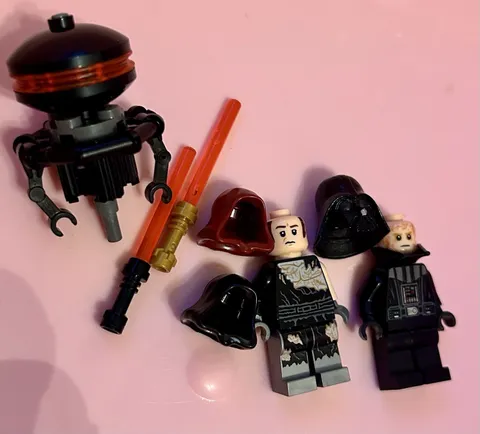 LEGO Star Wars Minifigure Parts Lot Darth Vader Figures Probe Droid Accessories