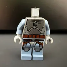 RARE LEGO Star Wars Jango Fett 2013 Torso and Legs: small torso crack