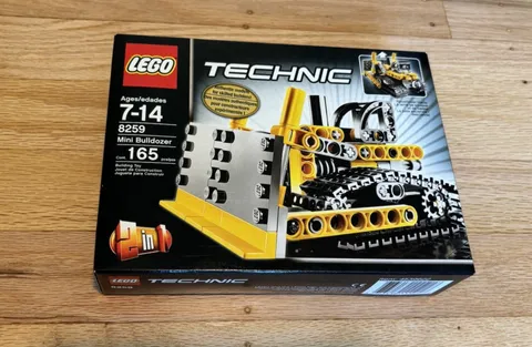 Lego 8259 Technic MINI BULLDOZER Set NISB Retired Rare