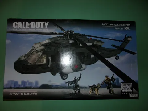 MEGA BLOKS CALL OF DUTY GHOSTS TACTICAL HELICOPTER 06858 NEW and RARE
