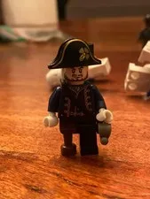 LEGO Hector Barbossa - Dark Blue Uniform poc028, Great Shape, No Cracks!