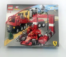 Lego Duplo Ferrari F1 Racing Team 4694 Race Car Formula 1 Grand Prix Pit Stop