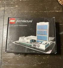 LEGO Architecture: United Nations Headquarters (21018) Complete W/ Instructions