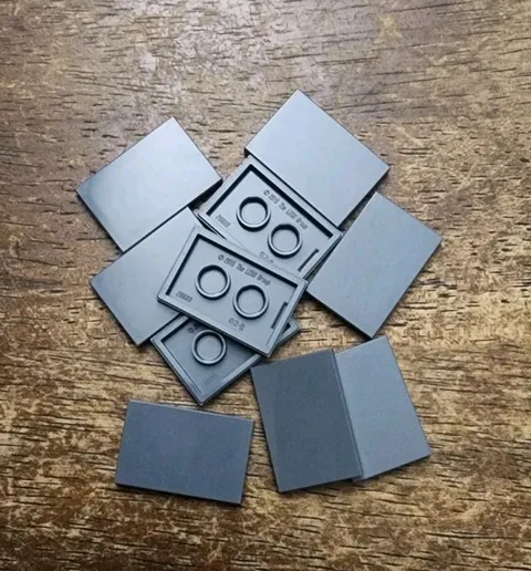 LEGO Dark Bluish Gray 2 X 3 Tile. QTY 10 Part No. 26603.