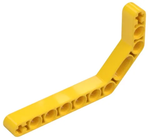 Lego Yellow TECHNIC Liftarm Modified Bent Thick 1 x 11.5 Double Part 32009 T1