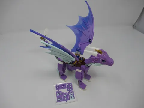 LEGO Dragon frm 41178 Dragon Sanctuary Set Elves Complete Dragon Build +stickers