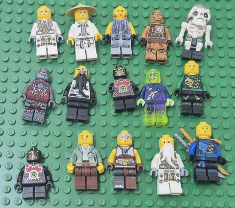 Lot of Lego Ninjago Incomplete Minifigure Missing Parts Pieces Authentic
