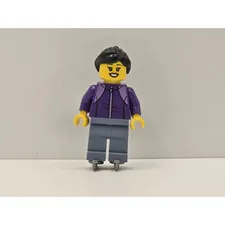 LEGO Holiday Minifigure hol277 Woman Dark Purple Jacket New Seasonal