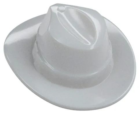 Lego NEW Cowboy Minifig HAT Light Bluish Gray Fedora Wide Brim Part 61506 D34