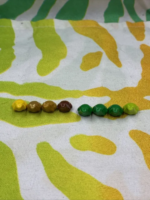 Lego Land Animal Set Of 8 Frog Figures X223 Green Yellow Gold Brown Lime