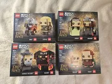 LOT OF 4 LEGO 40630 40631 40632 40751 BrickHeadz Lord of the Rings New & Sealed