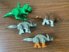 Vintage LEGO Green T Rex Tyrannosaurus Dinosaur Lot Minifigure 5987 5975