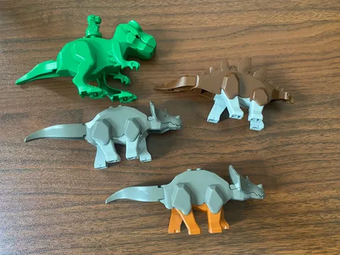 Vintage LEGO Green T Rex Tyrannosaurus Dinosaur Lot Minifigure 5987 5975